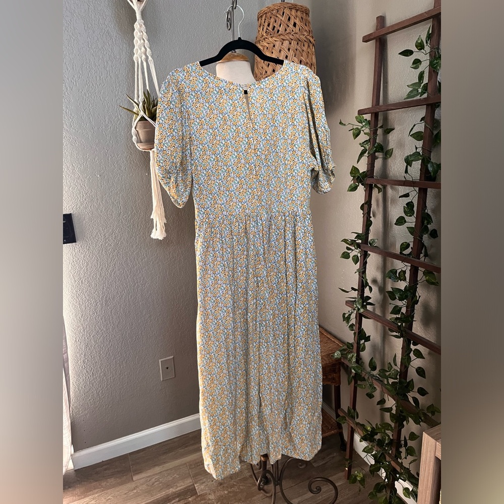 ▪️Faithfull The Brand Tie Front V-Neck Floral Midi Dress 8 - Picture 8 of 11